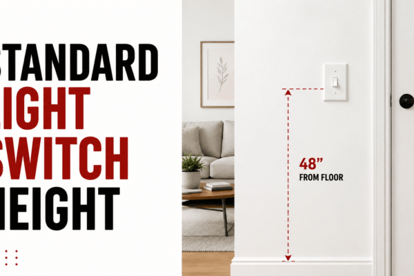 standard light switch height
