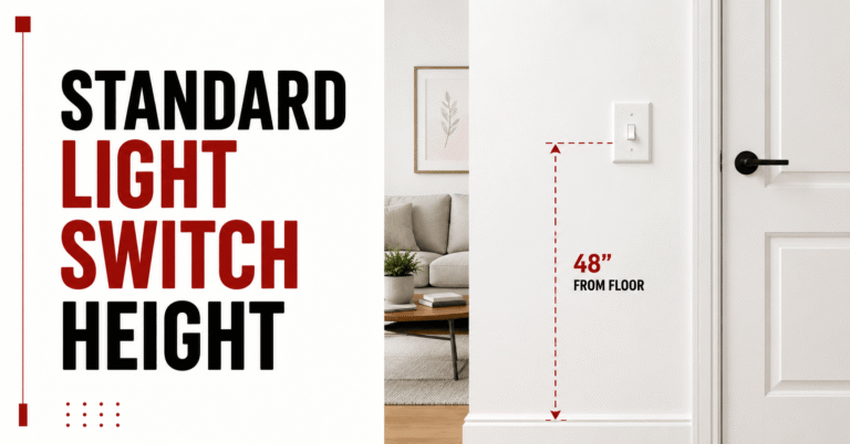 standard light switch height